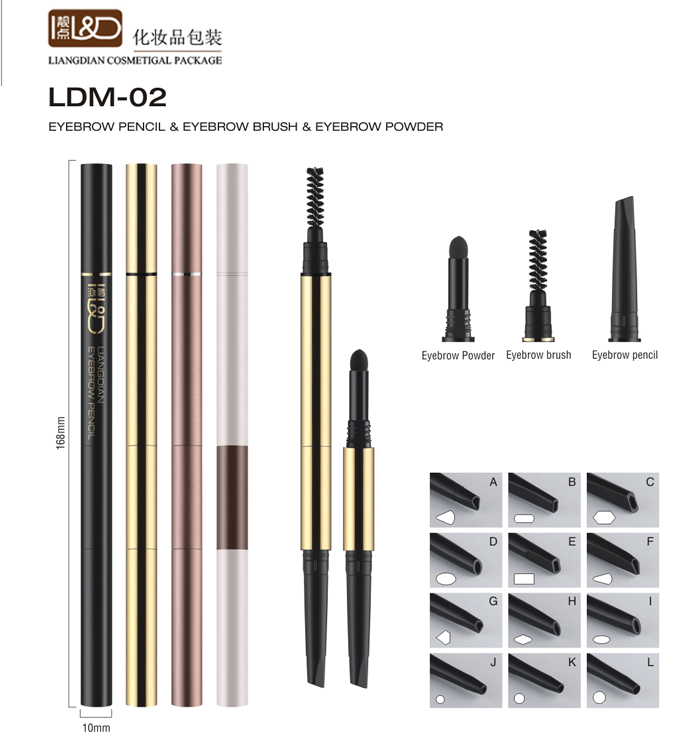 LDM-02-Three in one Eyebrow pencil